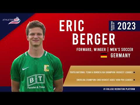 poster for Men&#39;s Soccer | Right Back, Forward, Winger | Eric Berger, Germany | Recruit 2023 | Pro-Club Academy