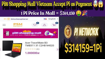 Boom 🎉 | Pi81 Shopping Mall Accept Pi as Payment 🤯😱| 1 Pi Price in Mall = $314,159 🤑#bitcoin#crypto