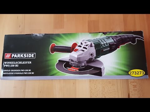 Parkside PWS 230 B2 Winkelschleifer, Flex, Angle Grinder, 230 mm -  [Unboxing! 4K] - YouTube