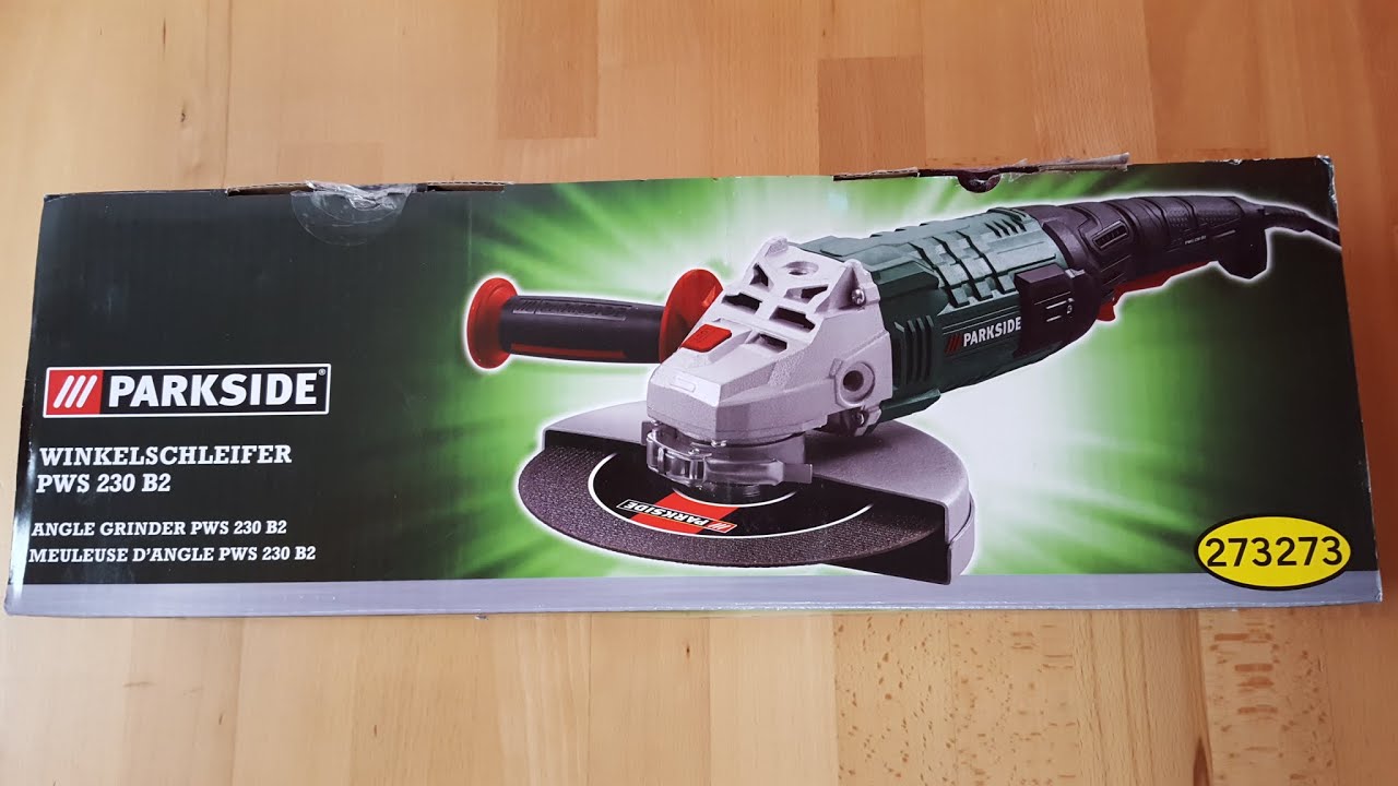 Parkside PWS 230 B2 - Winkelschleifer, Angle YouTube 230 mm [Unboxing! - Grinder, 4K] Flex