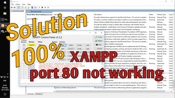 Solve Port 80 and port 443 errors in XAMPP server || Error : Apache shutdown unexpectedly