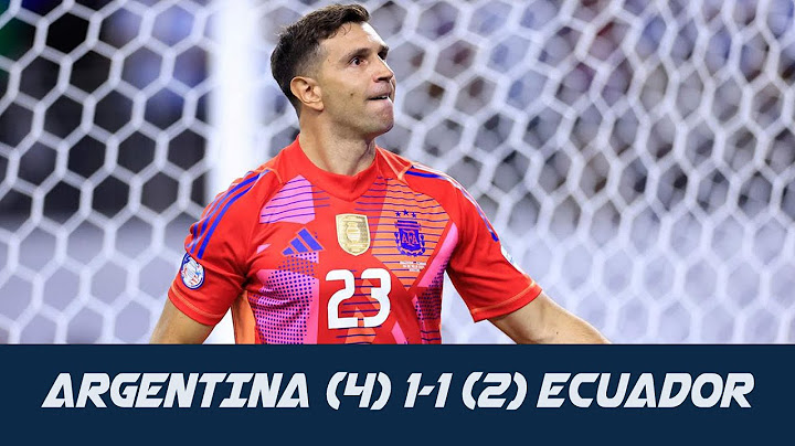 Argentina vs Ecuador 1-1 PEN (4-2)।। Sbs Media
