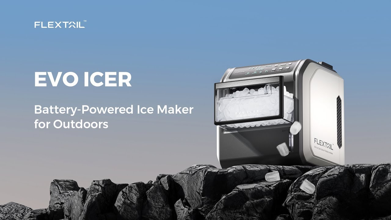 FLEXTAIL EVO ICER BatteryPowered Compact Portable Outdoor Ice Maker