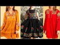 Very Nice Beautiful Collection Of Embroidered Short Midi Dresses For Girls
