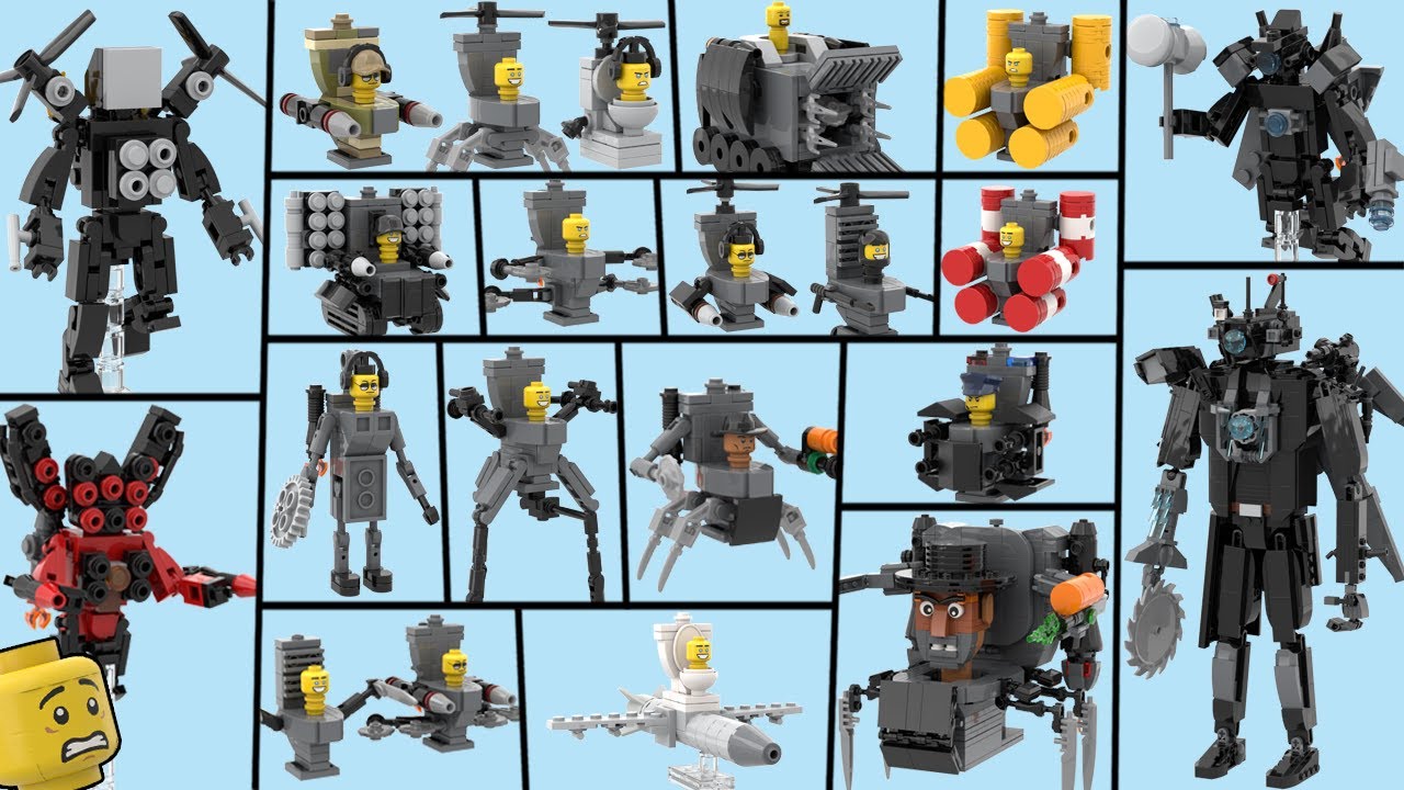 All Skibidi Toilets LEGO : TOILET ARMY Every Character! (Part 4)