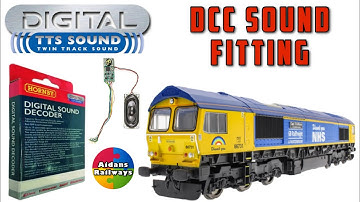 How to fit a HORNBY TTS sound chip into the Capt Tom Moore Class 66 - Easy DCC - #Aidans Railways