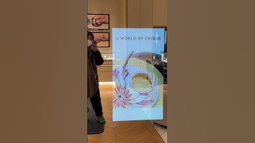 75" AVEL Touch Mirror TV in PIAGET Outlet  #smartmirror #mirrortv #tvinmirror