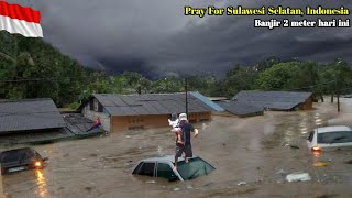 Banjir setinggi atap, Sulawesi Selatan berduka! Rumah-rumah hanyut disapu banjir di Luwu hari ini