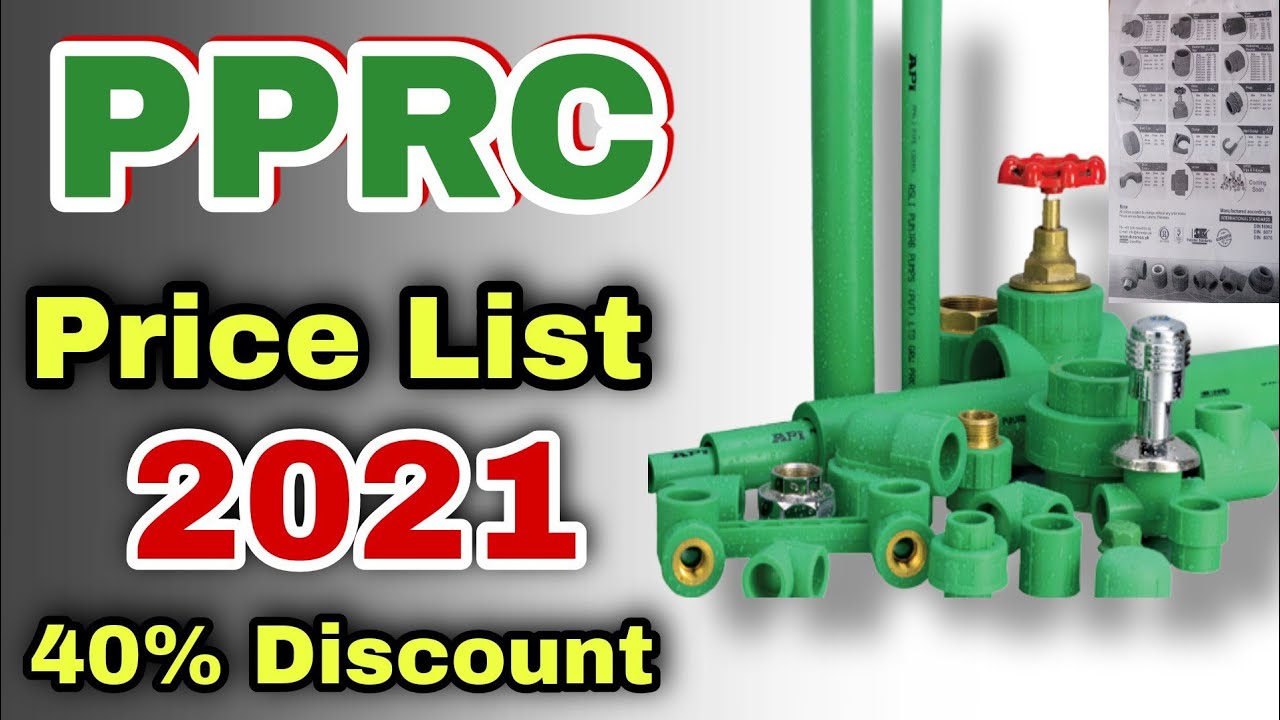 PPRC Pipes and Fitting Price List 2021 PPRC Rate List 2021 YouTube