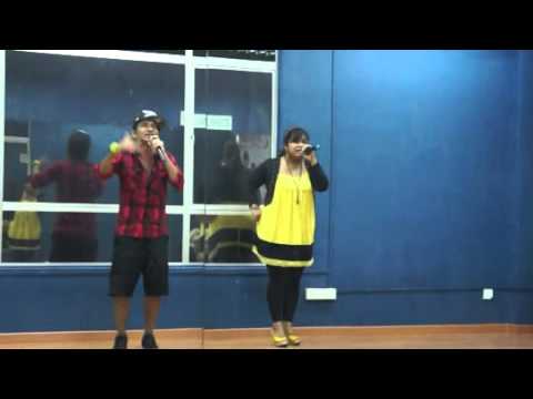 Zizan & Dina Practice at One Nation Emcees Studio