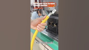 Intelligent servo terminal crimping machine #machine #crimpinggprocess #factory