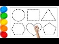 Shapes drawing for kids, learn 2d shapes, colors for toddlers | Preschool Learning | part.282 .243