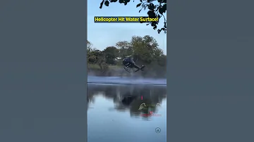 Helicopter Loses Control After Tail Rotor Strike 
