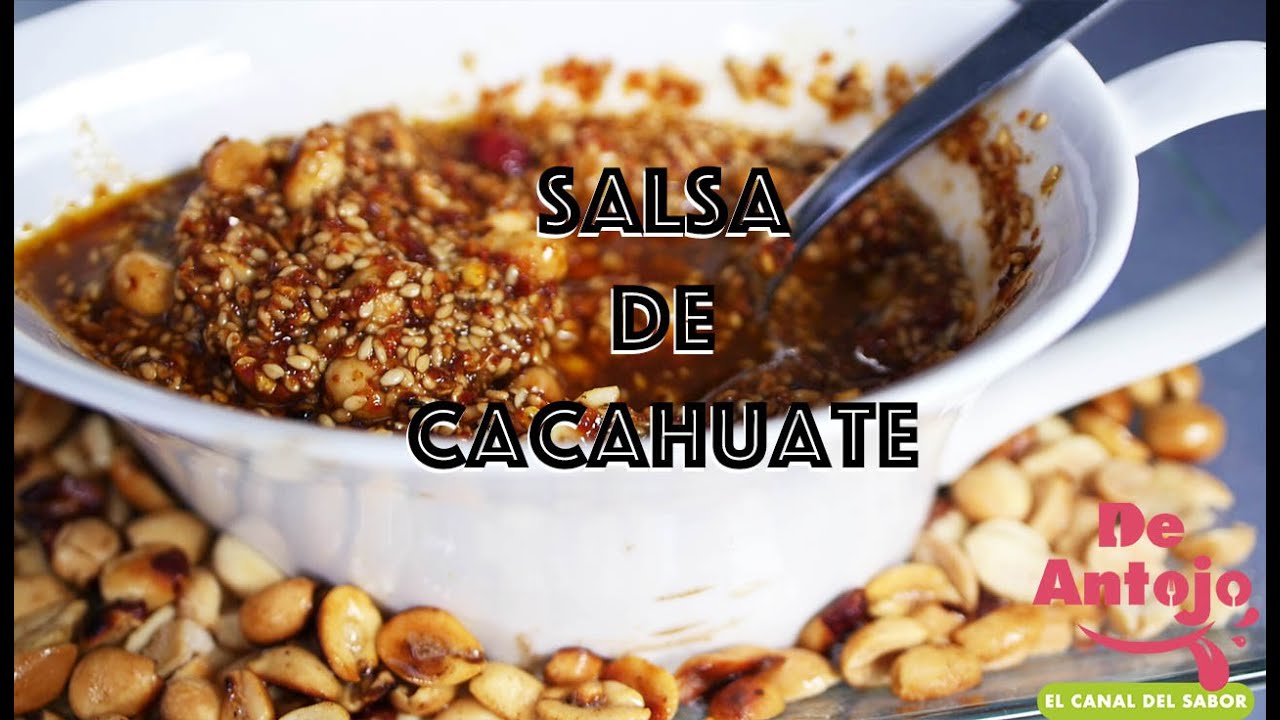 Salsa de cacahuate con chile de árbol YouTube