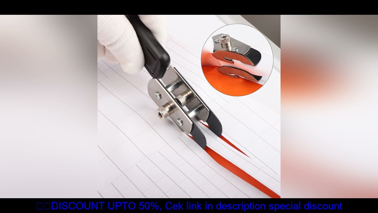 FOSHIO Twin-Head Blades Knife Cutter Slitter with PTFE Sticker Carbon Fiber Vinyl Film Wrap Craft Ca