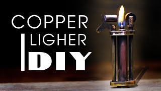 I Made A Copper Lighter Using Drill Machine / DIY