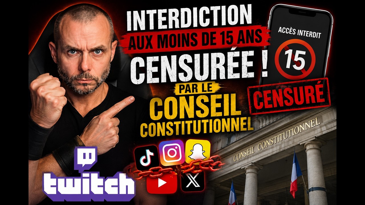 Réseaux sociaux interdits aux moins de 15 ans : le Conseil constitutionnel dit NON !