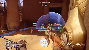 Mercy is busy: Defending Objective B in Temple of Anubis