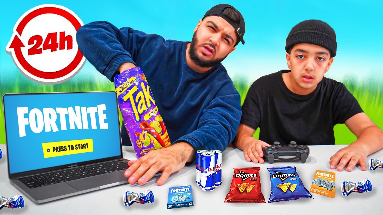 ⁣We Played Fortnite For 24 Hours Straight...