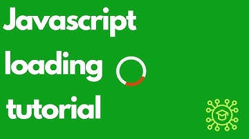 HTML, CSS and JavaScript loading animation step by step