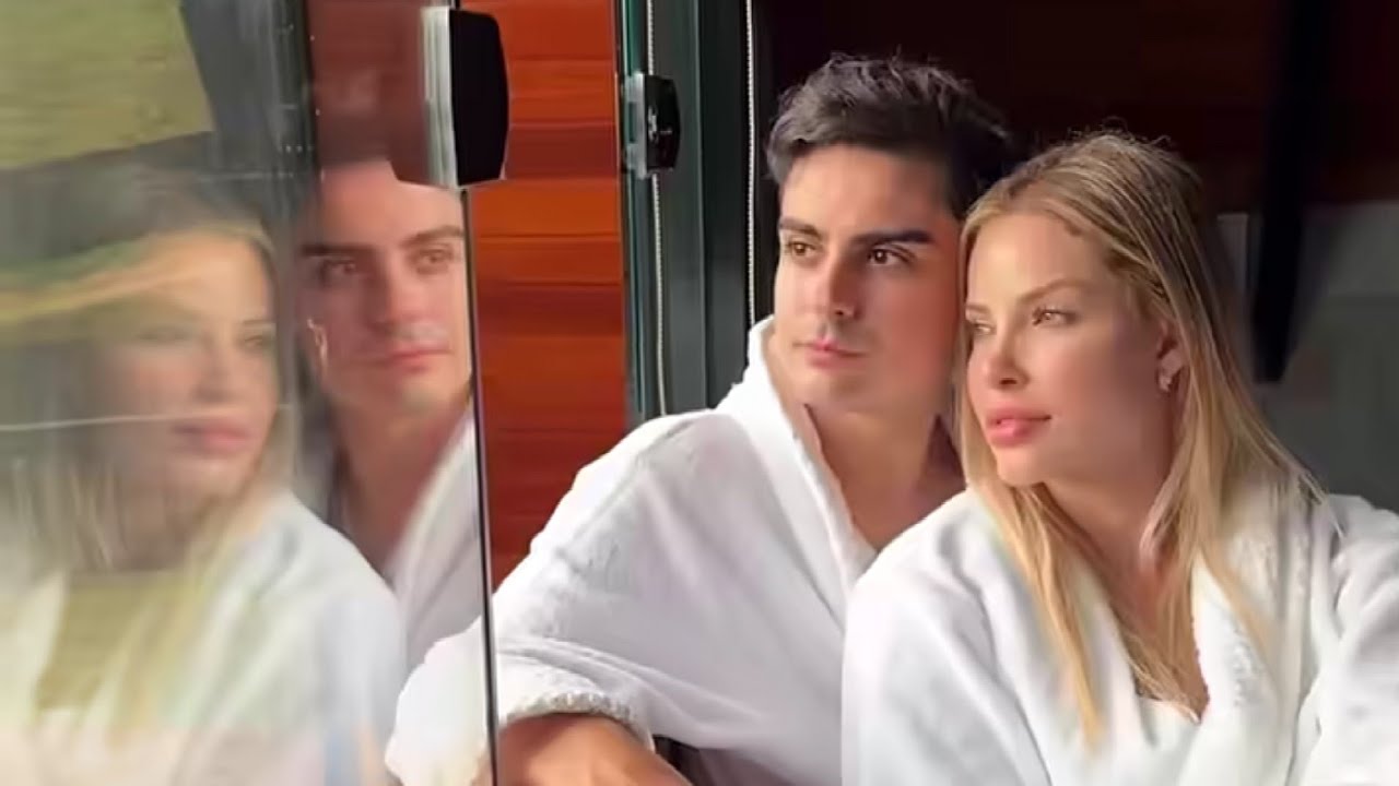 ENSAIO ROMÂNTICO! DUDU CAMARGO E SAORY POSAM JUNTOS E ARCO-ÍRIS CHAMA ATENÇÃO