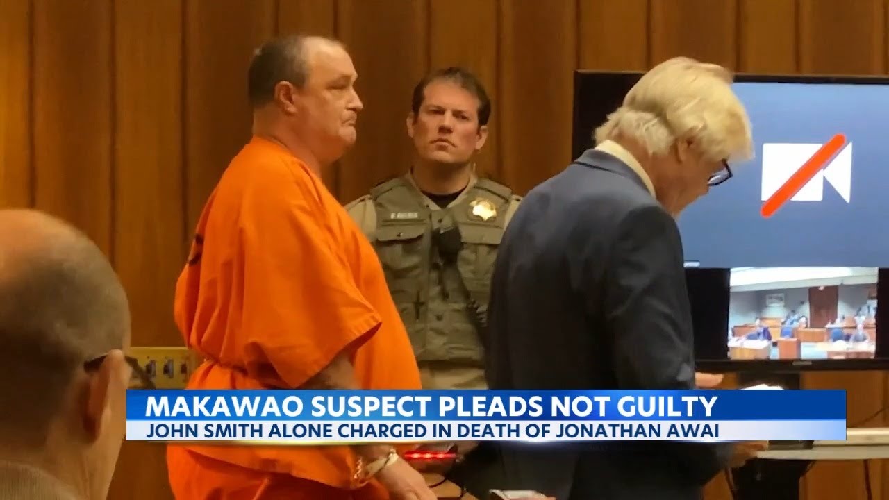 Murder suspect of Makawao man pleads Not Guilty in Court - YouTube