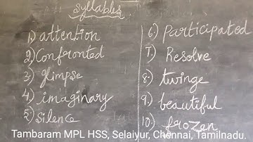 Syllables - Clap and Snap Activity