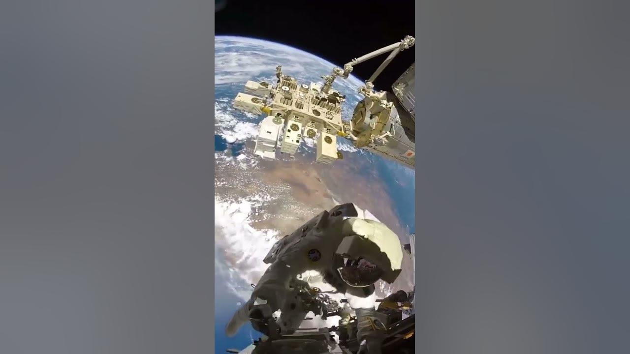 NASA astronauts view of Earth during a space walk πππ©βπ NASA astronauts view of Earth during a space walk πππ©βπ