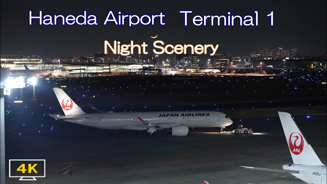 [4K] 羽田空港T1 夜の風景 Haneda Airport Night Scenery '24/2/13 - YouTube