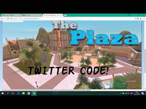 Roblox Twitter Code The Plaza 2017 Youtube - roblox castle defence twitter codes 2017 youtube