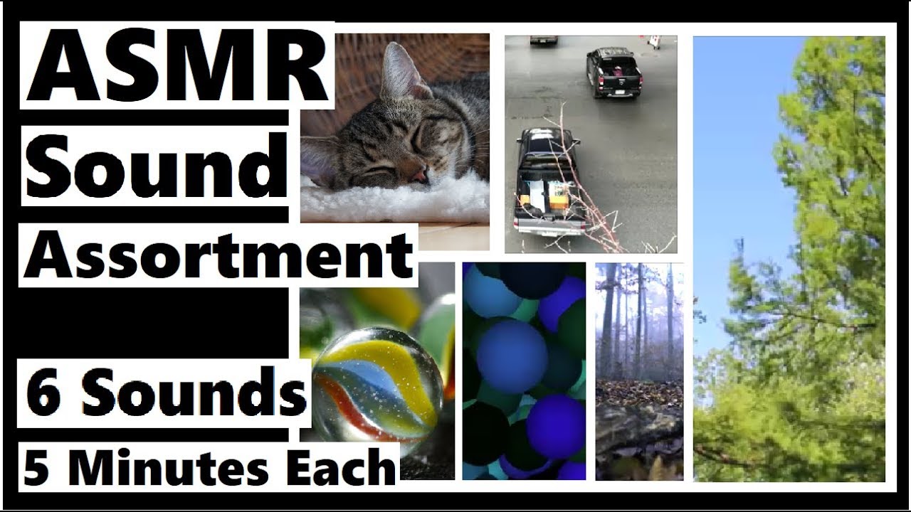 ASMR Sound Clip Assortment - Footsteps, Wind, Marbles, Purring, Bouncing Ball, Traffic