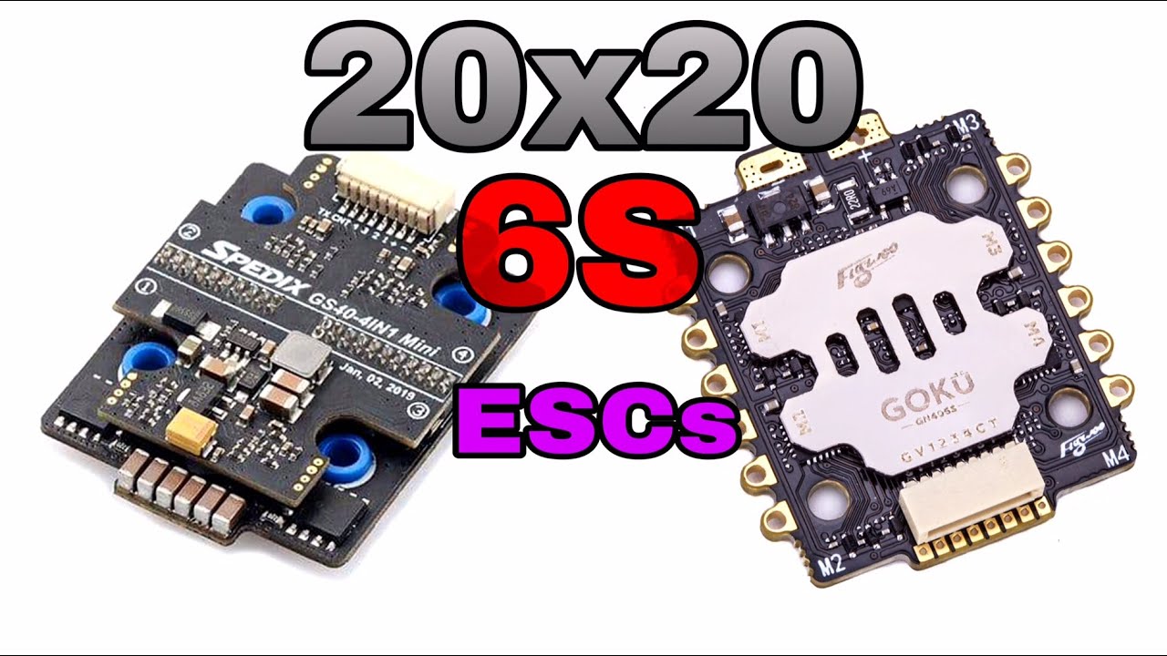 Flywoo Goku 40A & Spedix 40A 6S 20x20 escs