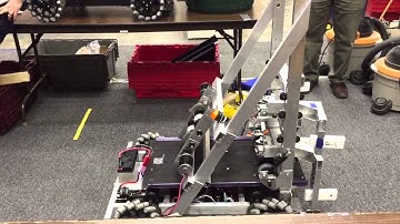 FRC Team 2834 Bionic Black Hawks First Robot Run 2015