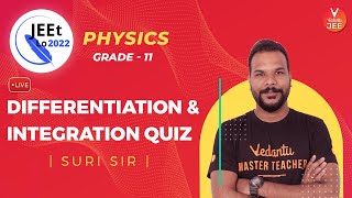 Calculus | Differentiation and Integration QUIZ | Class 11 | JEE Main 2022 | JEEt Lo 2022 | Vedantu