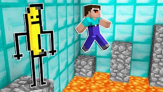 НУБ НУБИК И ТРОЛЛИНГ ЛОВУШКА В MINECRAFT Дак Плей, проходит испытания злого банана в маинкрафт .