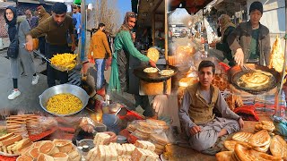 Breakfast food in Kabul Kota e sangi | Afghanistan Street food | Subha ka nashta | Bolani | Parati