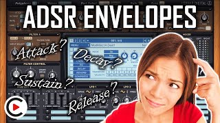 HOW TO USE ADSR ENVELOPES | Attack, Decay, Sustain & Release (SYNTHESIZER FOR BEGINNERS LESSON 16)