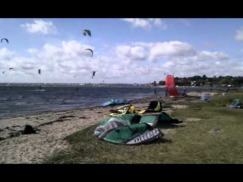 Kite surfing Poole harbour