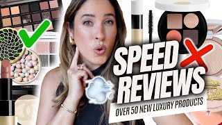 I TESTED ALL THE HOTTEST NEW MAKEUP : SPEED REVIEWS OF OVER 50 LUXURY PRODUCTS | GET THIS NOT THAT!