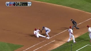 NLCS Gm1: Puig makes catch, throws for double play