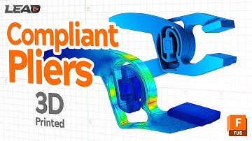 How To Design Compliant 3D Printed Pliers | Storing Energy in 3D Prints #3dprinting #cadsoftware