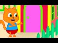 Cats Family in English - Rainbow Cardboard House Animation 13+