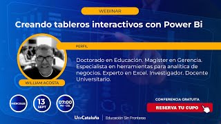 WEBINAR - Creando tableros interactivos con Power BI -  UdeCataluña