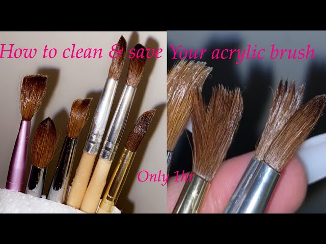 How to Clean Acrylic Nail Brushes? Brush Renewal – Lavis Dip