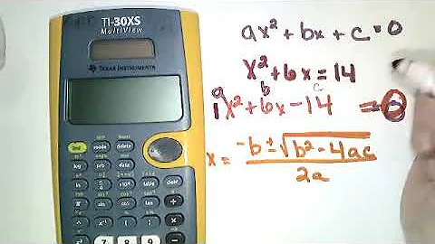 TI 30XS Quadratic Equations