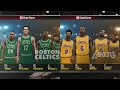Celtics vs Lakers NBA 2K12 gameplay