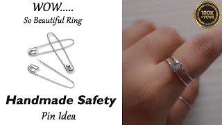 Safety Pin Ring Idea | How to Make Ring | Handmade Ring | DIY Craft Idea