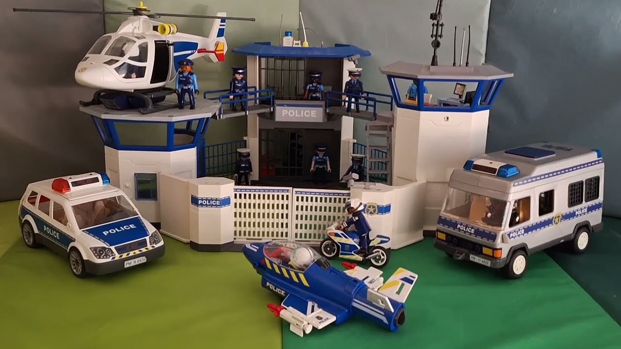 Présentation de mon commissariat playmobil! Vidéo Playmobil en Français 