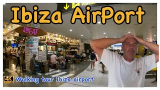 Ibiza AirPort (Walking tour in may 2024 )ibiza shops and restaurants