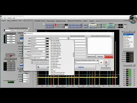Saving Waveforms in the eSCOPE ELITE